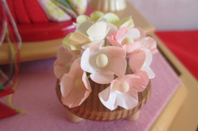 最大安　吉徳購入　 送料込み　ガラスケース 親王飾り　木目込み 二人飾り