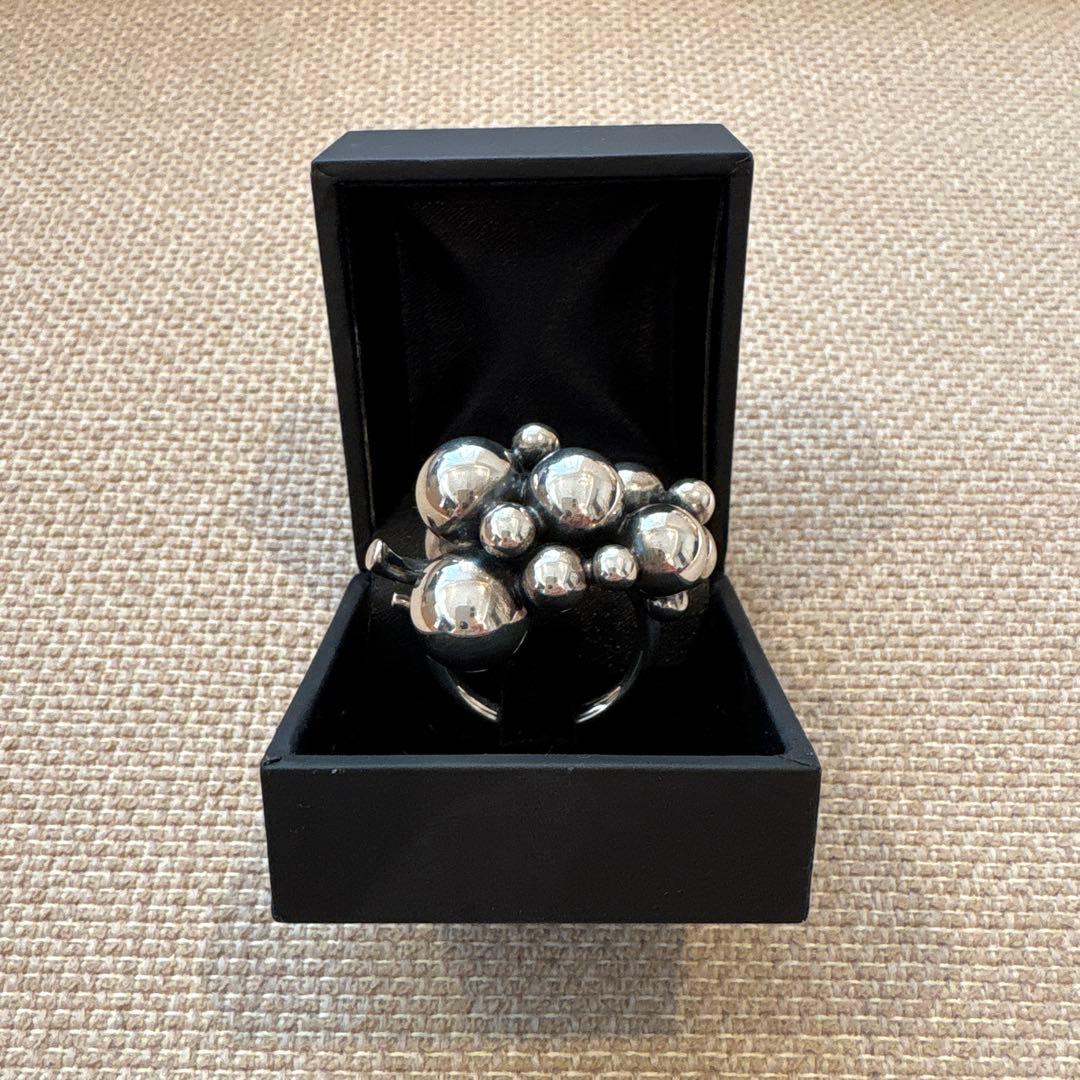 【ジョージジェンセン】ムーンライトグレープ 大 シルバーリング 14号