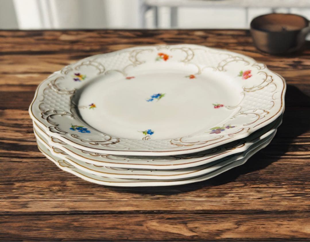 リンドナー ベルサイユ 25cm プレート 4枚 Handarbeit