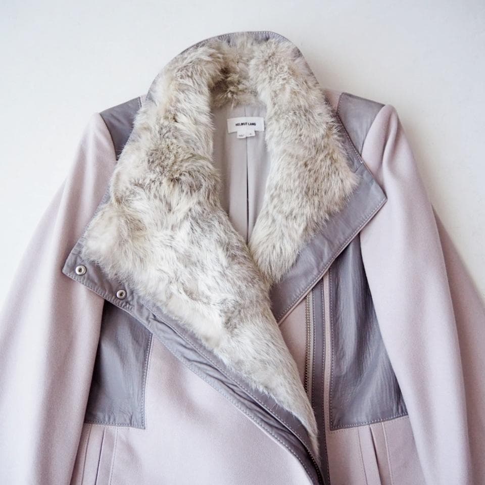 HELMUT LANG ヘルムートラング ラビットファー ロングコート