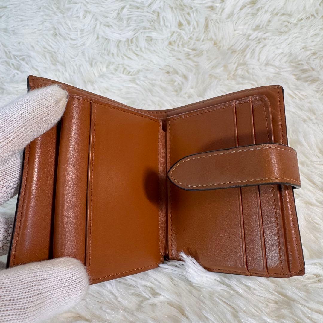 CELINE セリーヌ 折り財布 トリオンフ マカダム PVC レザー 多収納