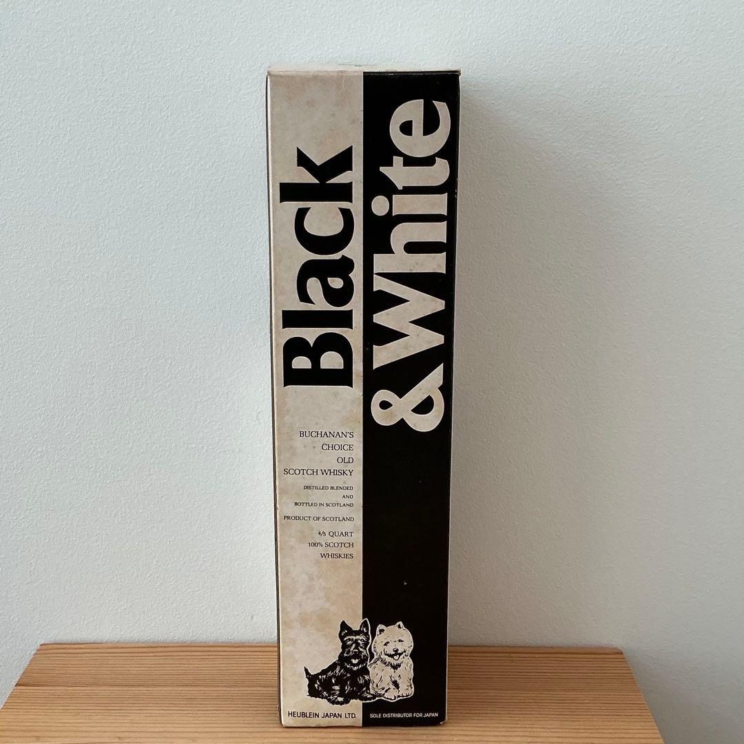 【未開栓】Black&Whitスコッチウイスキー 4/5Quart 760ml