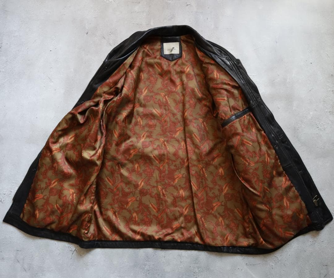 【90s】カーコート ビンテージ レザー ブラック 牛革