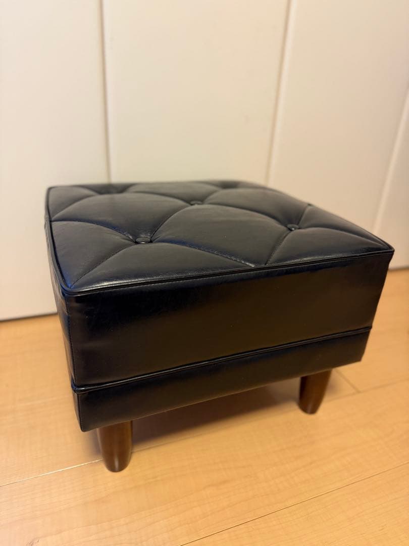 カリモク60 オットマン ブラック 黒 検) kチェア 椅子 ロビーチェア