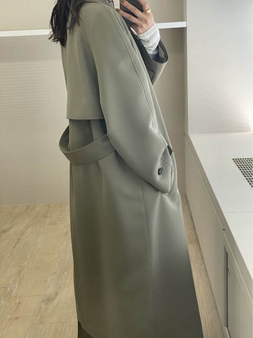 w*g様 ミースロエ sustainable ドルマンスリーブトレンチコート カ