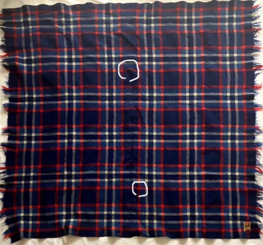 50〜60s vintage ウールブランケット　チェック