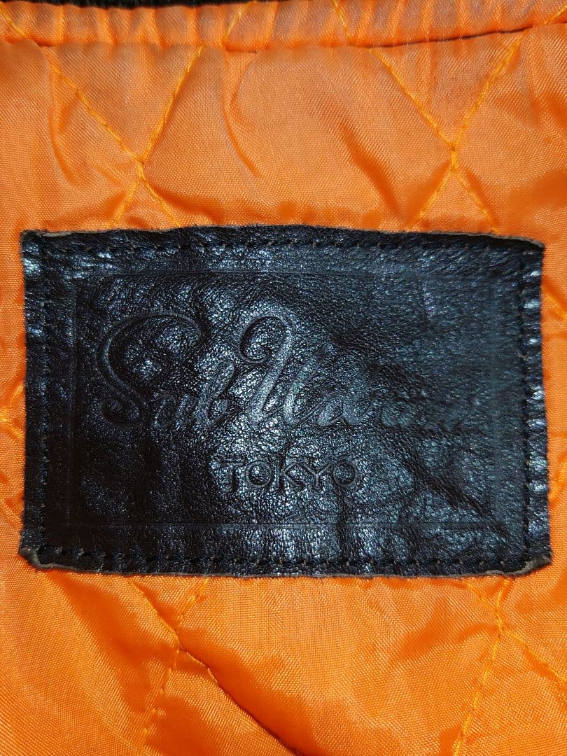 Suburban 90s 本革 牛革 レザー MA-1 ボンバージャケット L