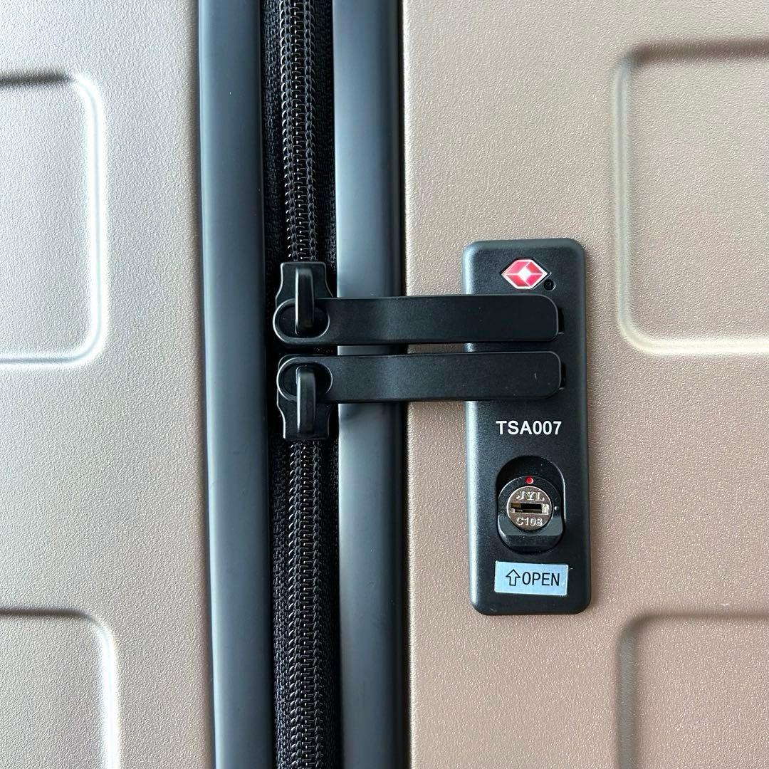 未使用　無印良品　バーを自由に調整出来るキャリー　75L 4輪　ベージュ