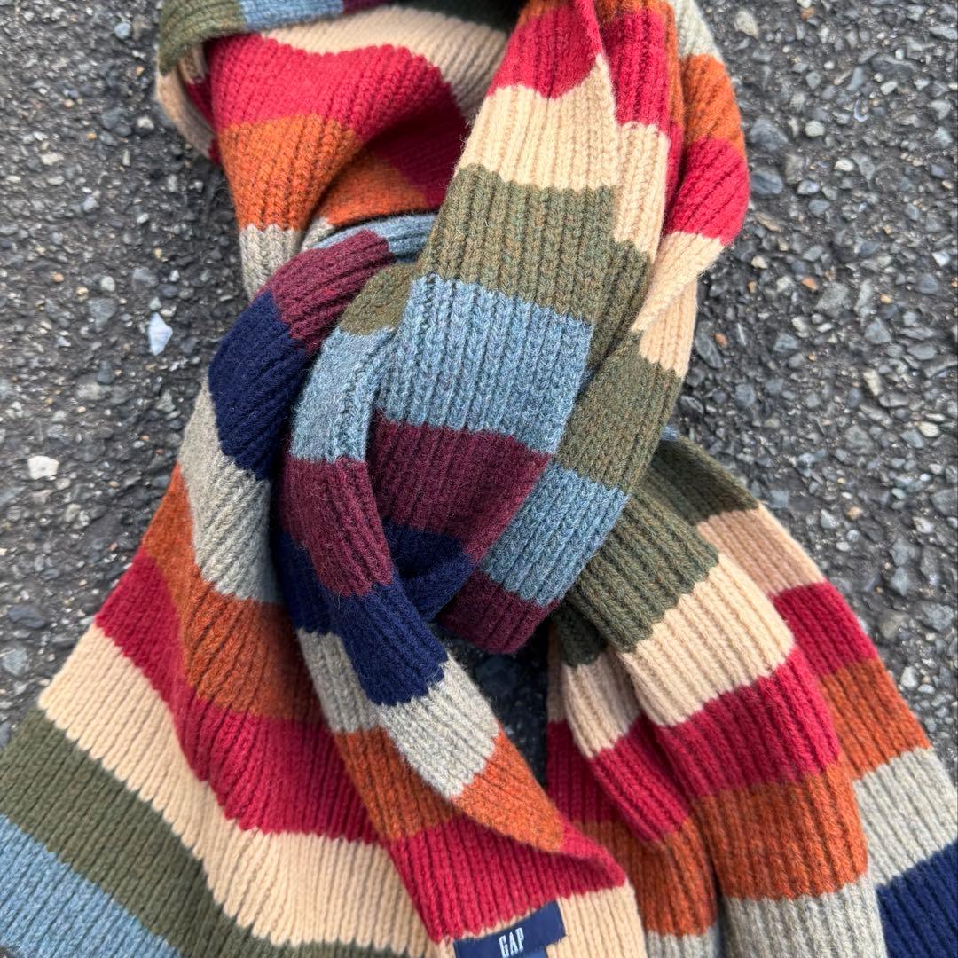 90's old gap マルチボーダー マフラー アーカイブcityboy