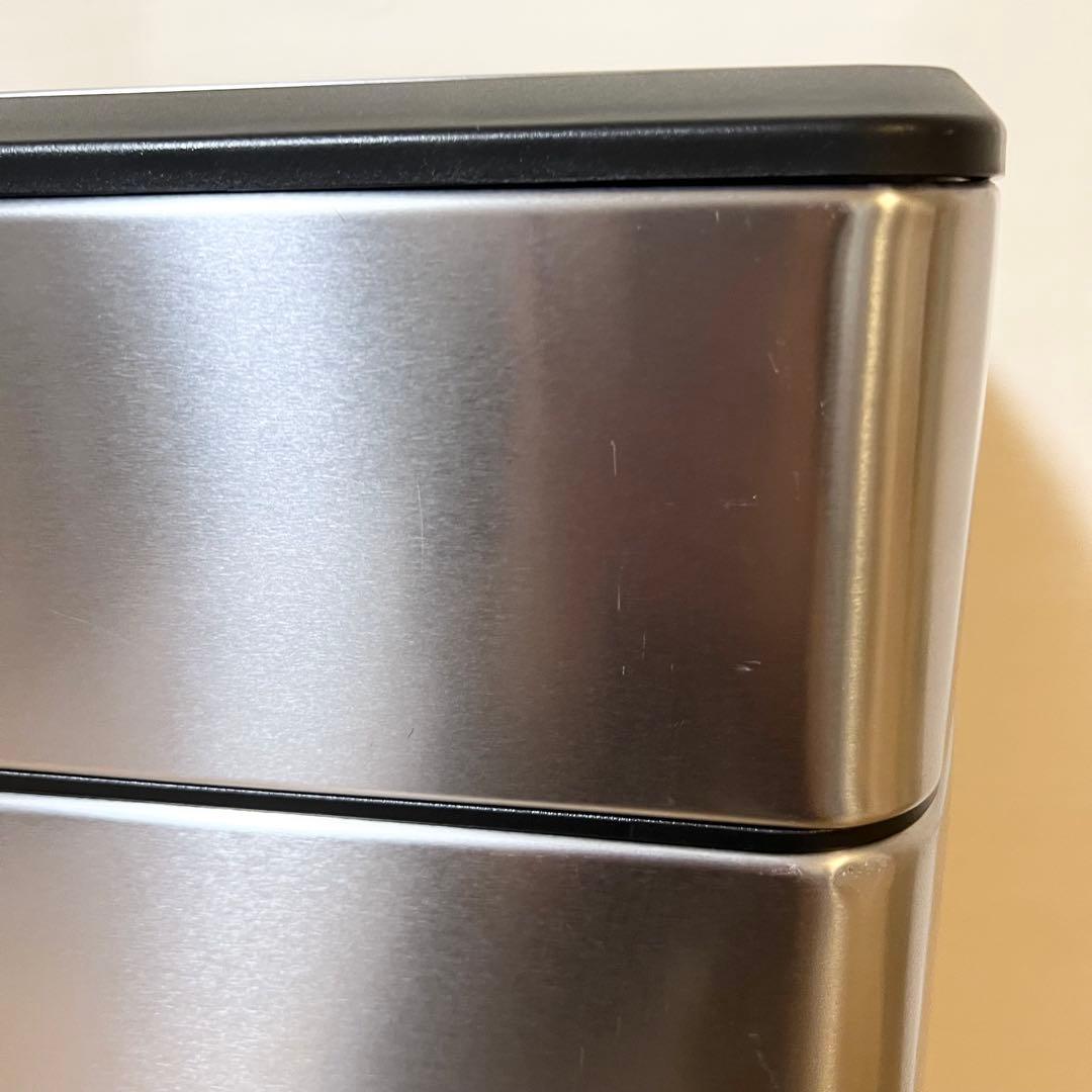 simplehuman レクタンギュラータッチバーカン 30L シルバー