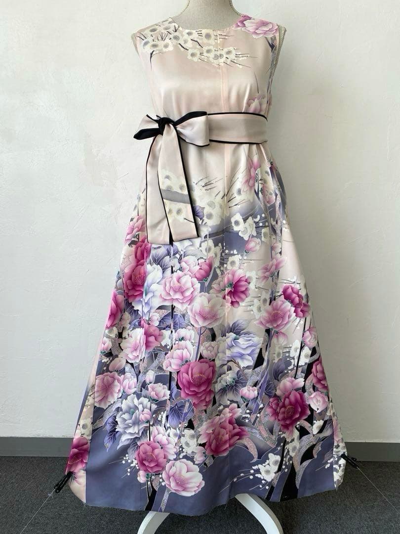 3287 着物　リメイク　ドレス　ワンピース