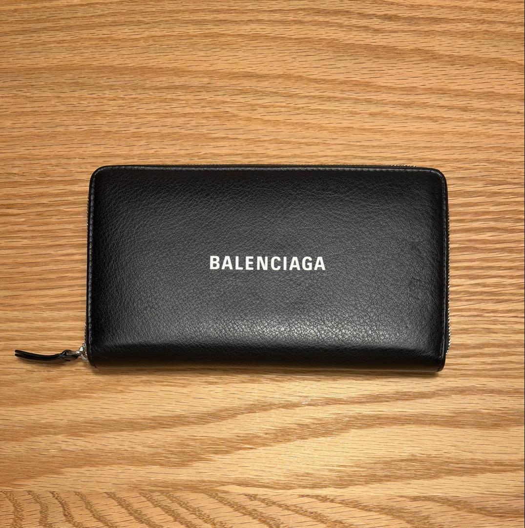 BALENCIAGA バレンシアガ 長財布 ラウンドファスナー 黒