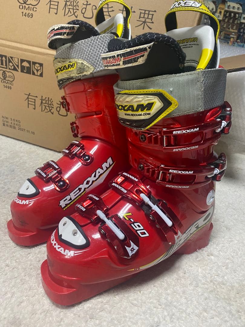 b×bショートスキー　99cm ブーツレグザム24cmショートスキーセット中古