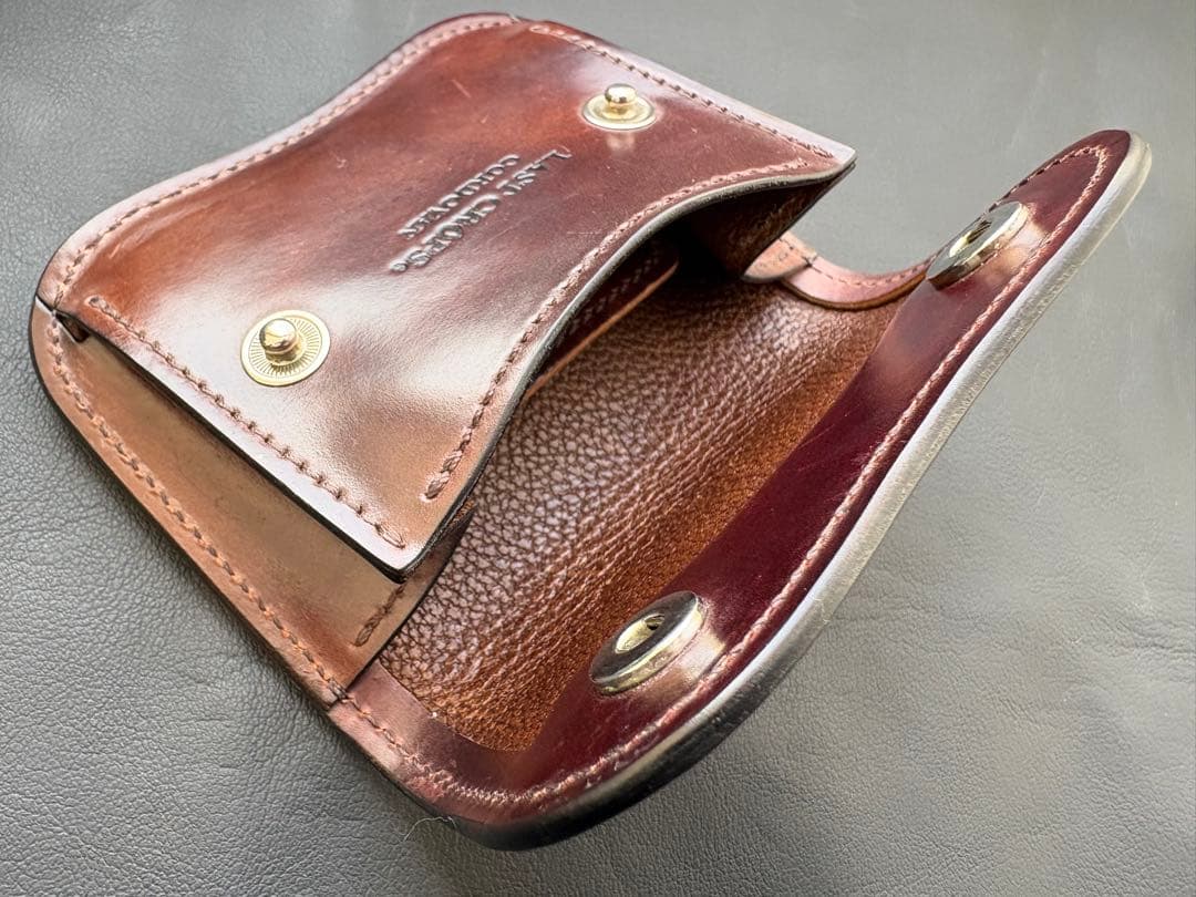 タング　シェルコードバン マーブル　バーガンディ　ラストクロップス