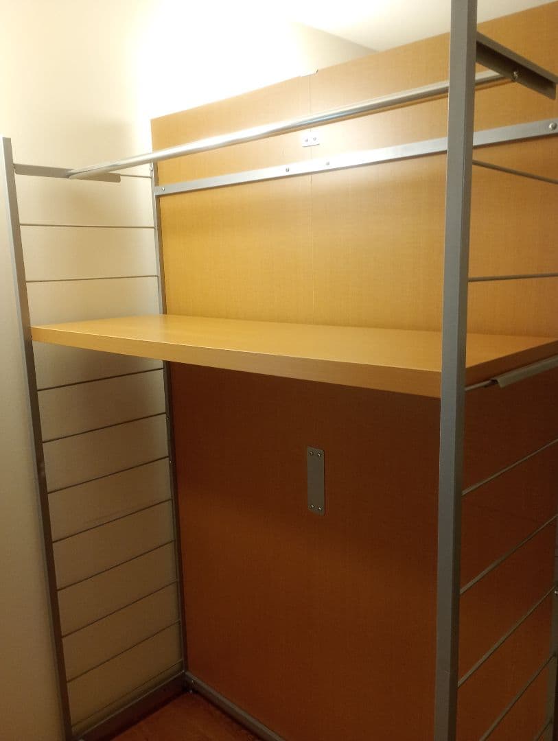 ディノス　間仕切り収納　パネル収納ハンガーラック　パーテーション　間仕切り家具