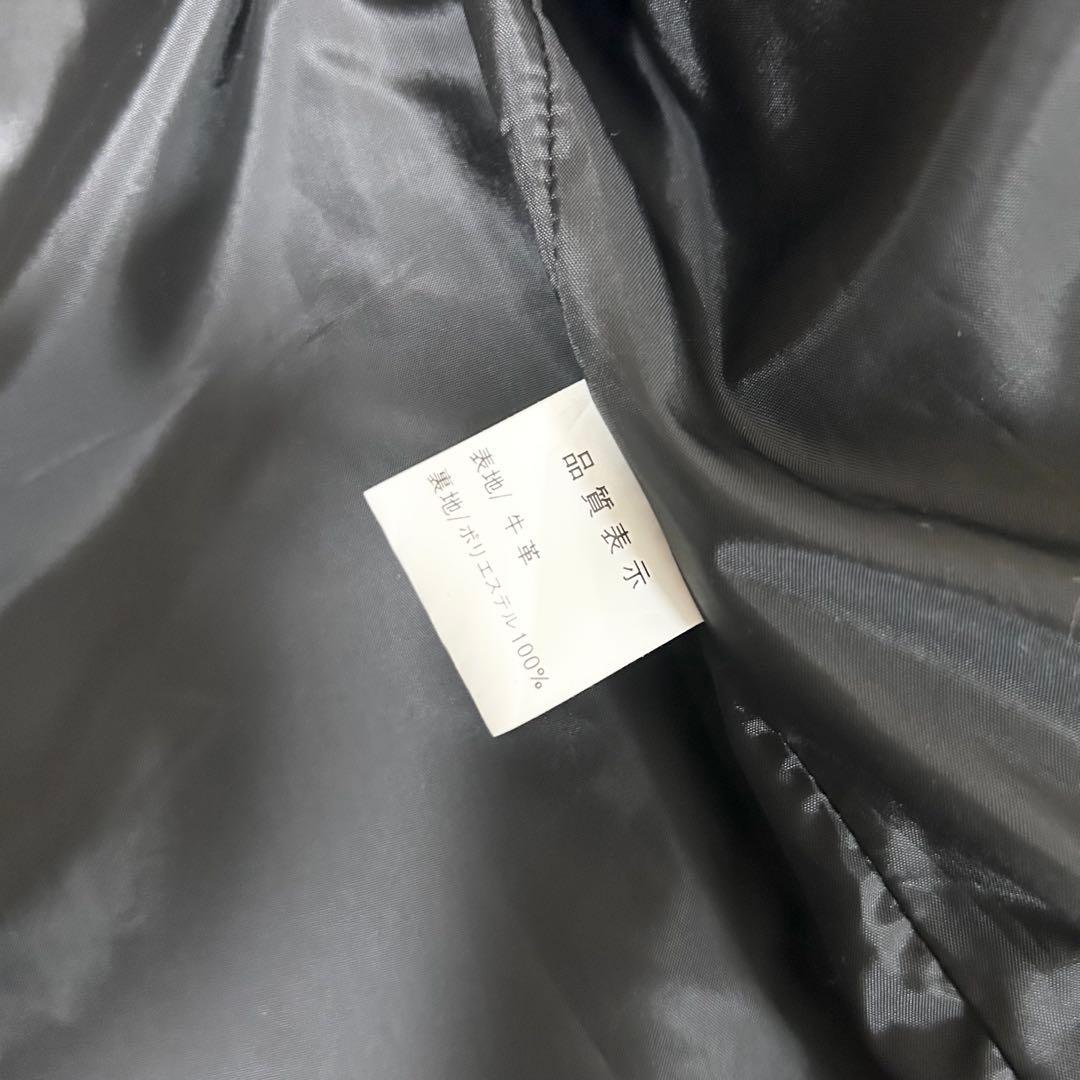 極美品　MET'Z ダブルライダースジャケット　カウレザー　牛革　黒　ブラック