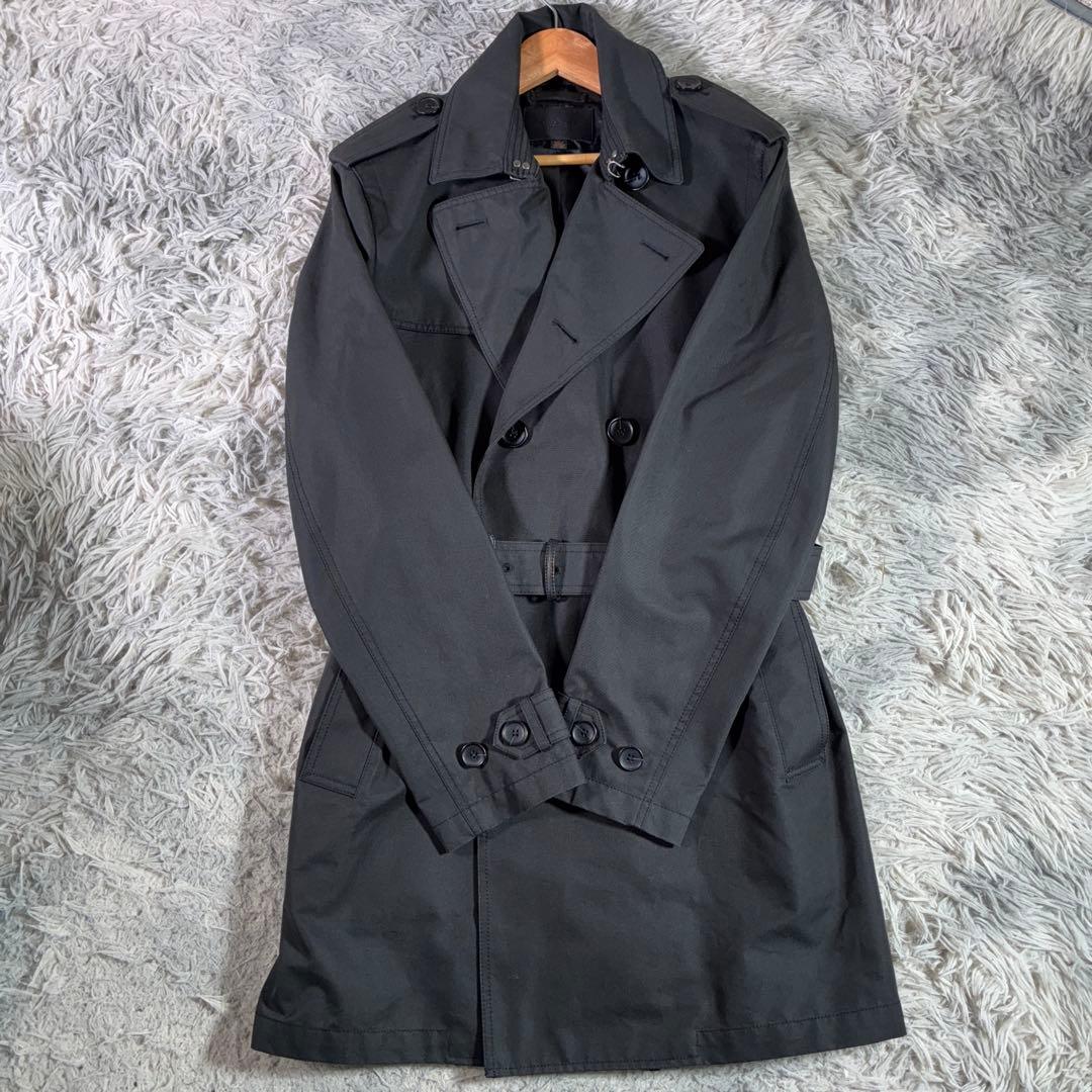 極美品 COACH コーチ トレンチコート ベルト　ブラック