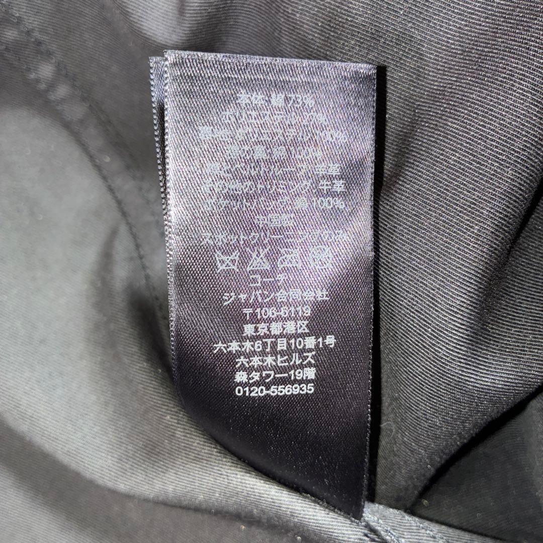 極美品 COACH コーチ トレンチコート ベルト　ブラック