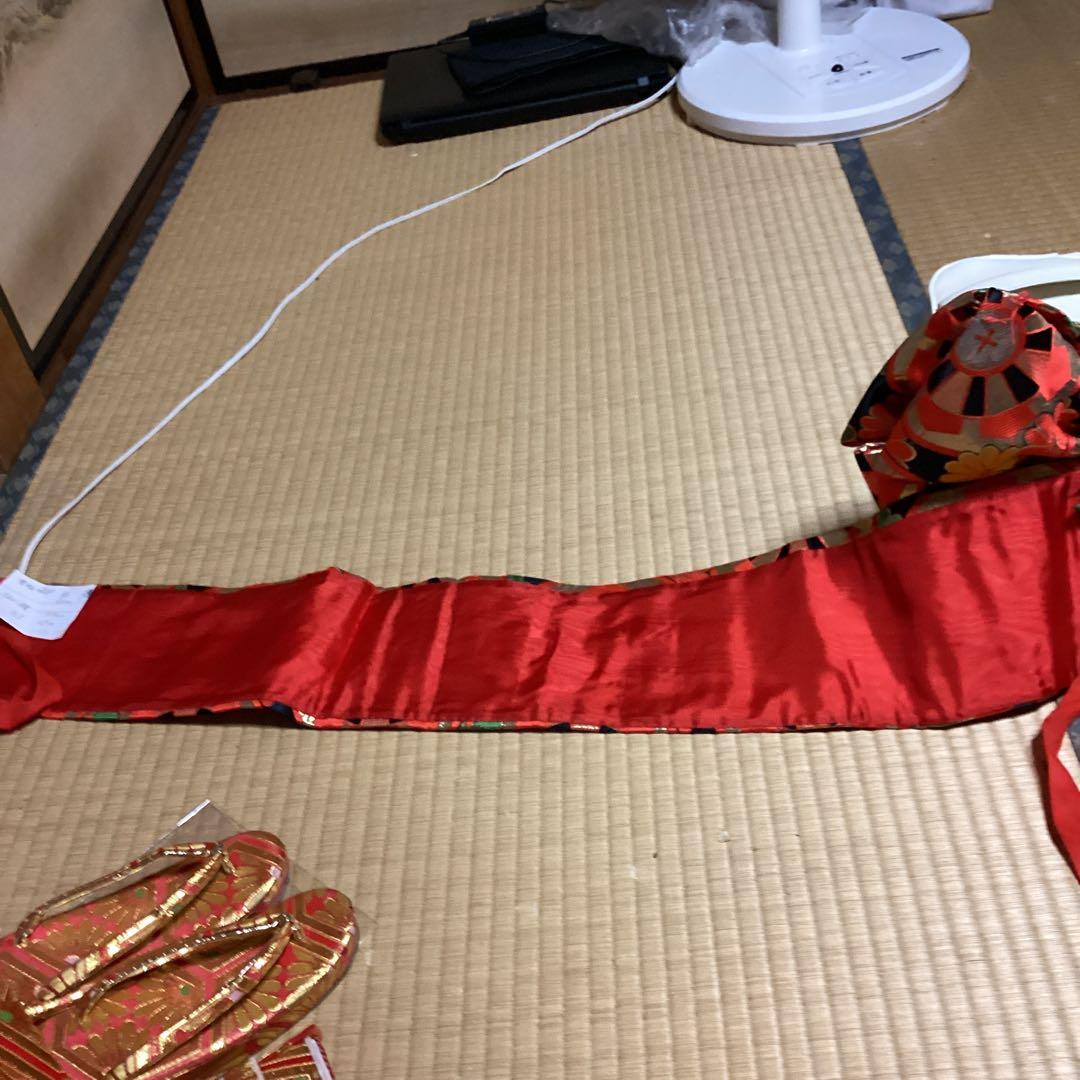 七五三小柄七歳フルセット　帯幅14センチ　草履21センチ