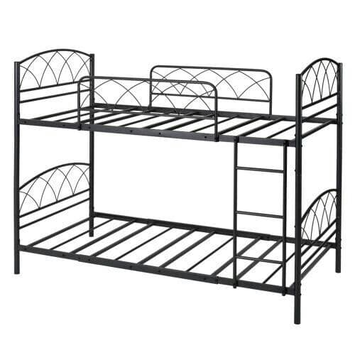 二段ベッド 2段ベッド パイプベッド 二段ベッドロータイプ 子供ベッド シング