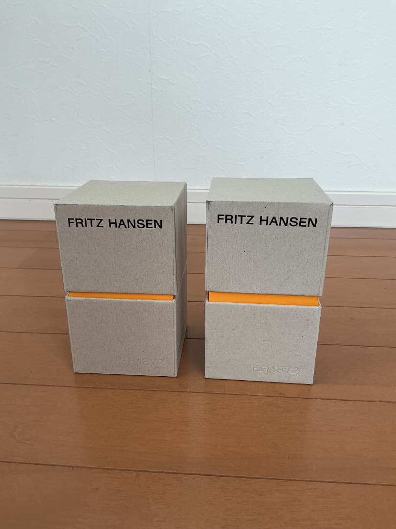 Fritz Hansen ステンレスキャンドルホルダー 2個セット