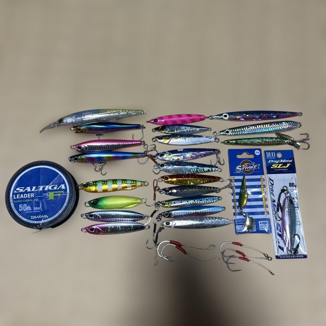 ライトショアジギング引退セット、メタルジグ色々価格交渉お気軽に