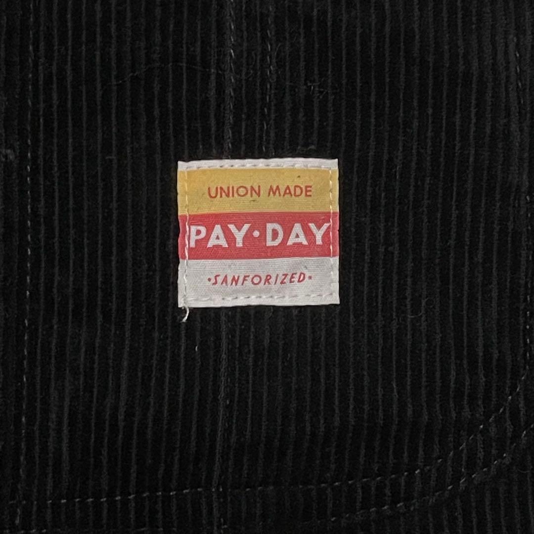 極美品⭐︎PAYDAY ペイデイ オーバーオール サロペット コーデュロイ　黒