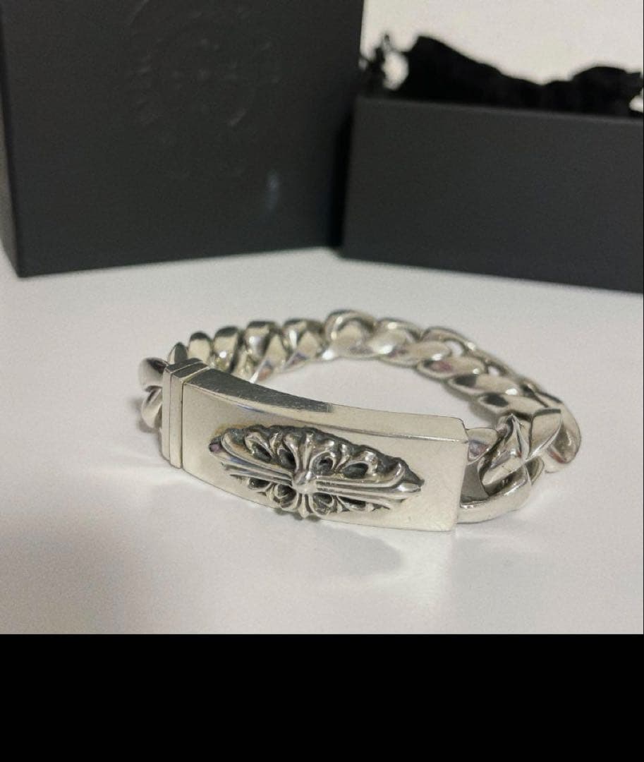 ぼぶゆう様限　クロムハーツ ID フローラルクロスブレスレット 13 link