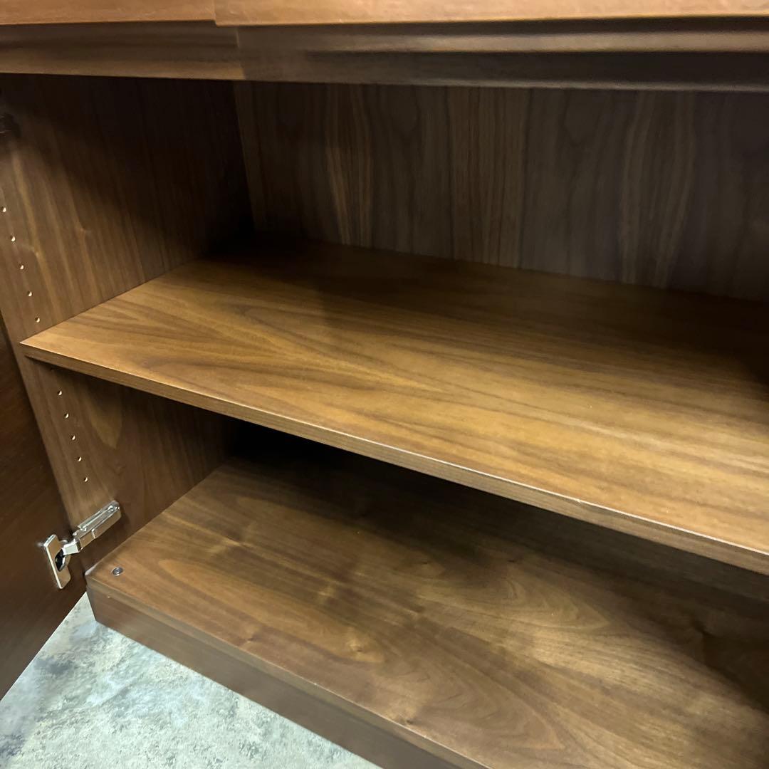 【カンディハウス】食器棚◆ウォールナット◇程度良好