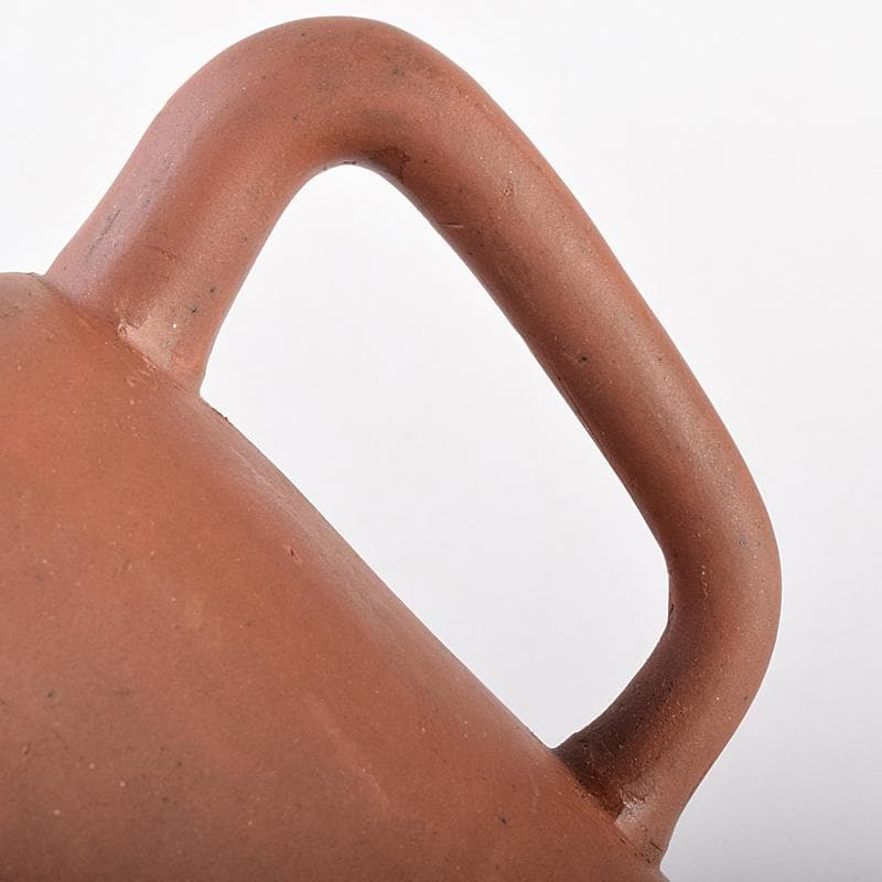 中国　紫砂　朱泥　遊環摘　急須　茶壷　在銘　M　R7641