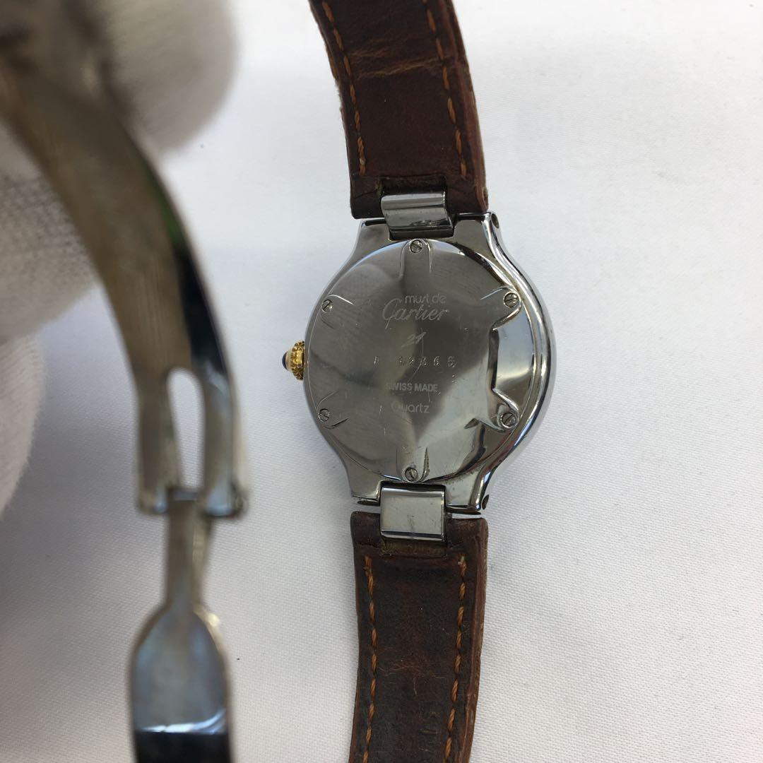 Cartier マスト21 ヴァンティアン レディースクォーツ腕時計 稼働品
