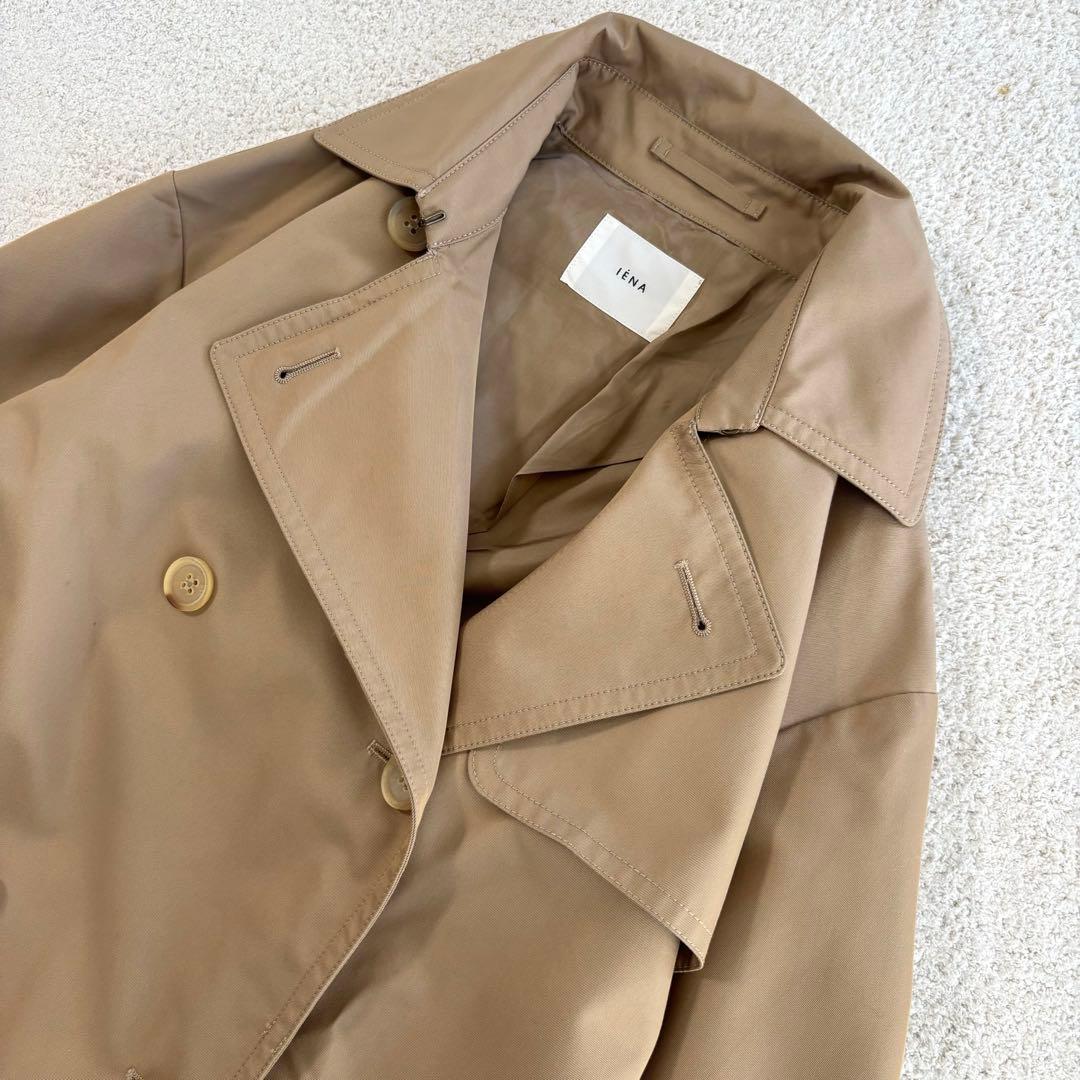 【定価5.8万】IENAオーバートレンチコート　38 ベージュ