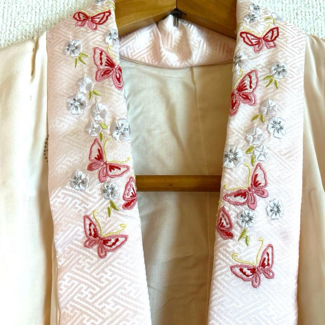 正絹着物　3歳七五三セット　飾り帯付き　髪飾りおまけ⭐︎