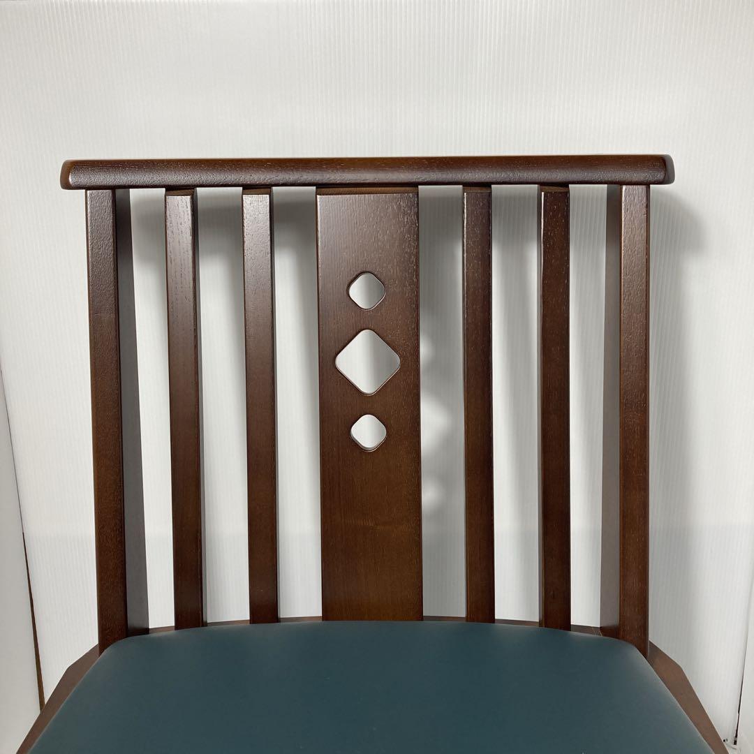 ナガノインテリア　回転式ダイニングチェア　　アンティーク椅子　レトロ