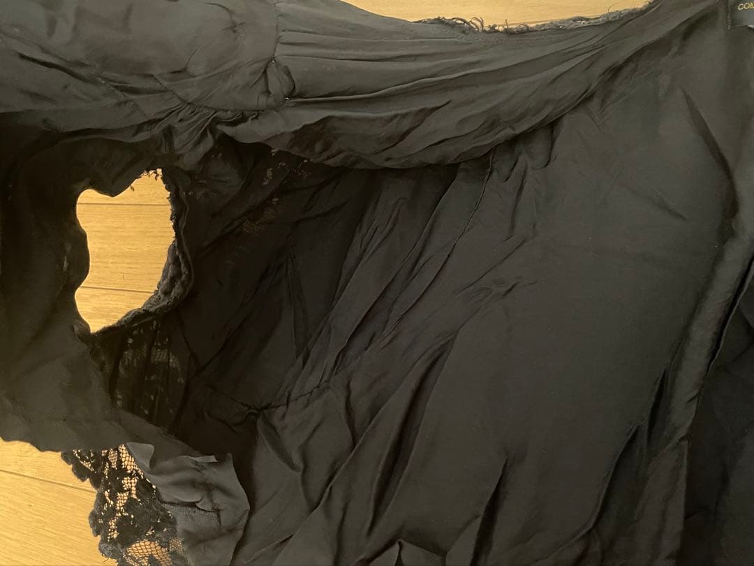 COMME des GARÇONS ☆ブラック花レース M