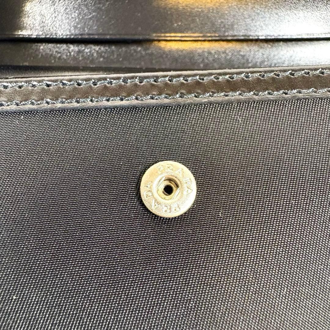 ☆【箱ギャランティー付き】プラダ PRADA 折り財布 リボン ブラック