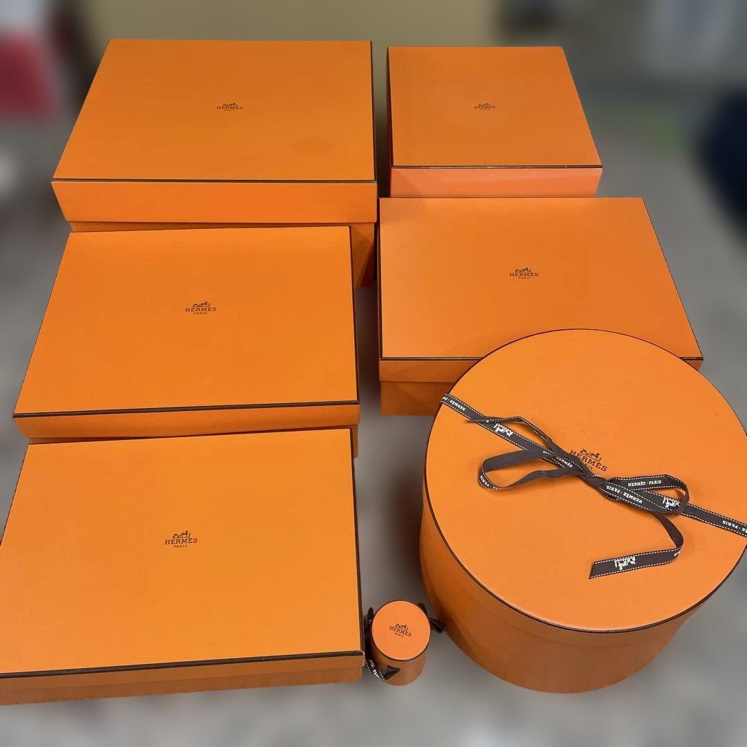 よ*／様 HERMES エルメス 空箱 7点セット ギフトボックス オレンジ 小