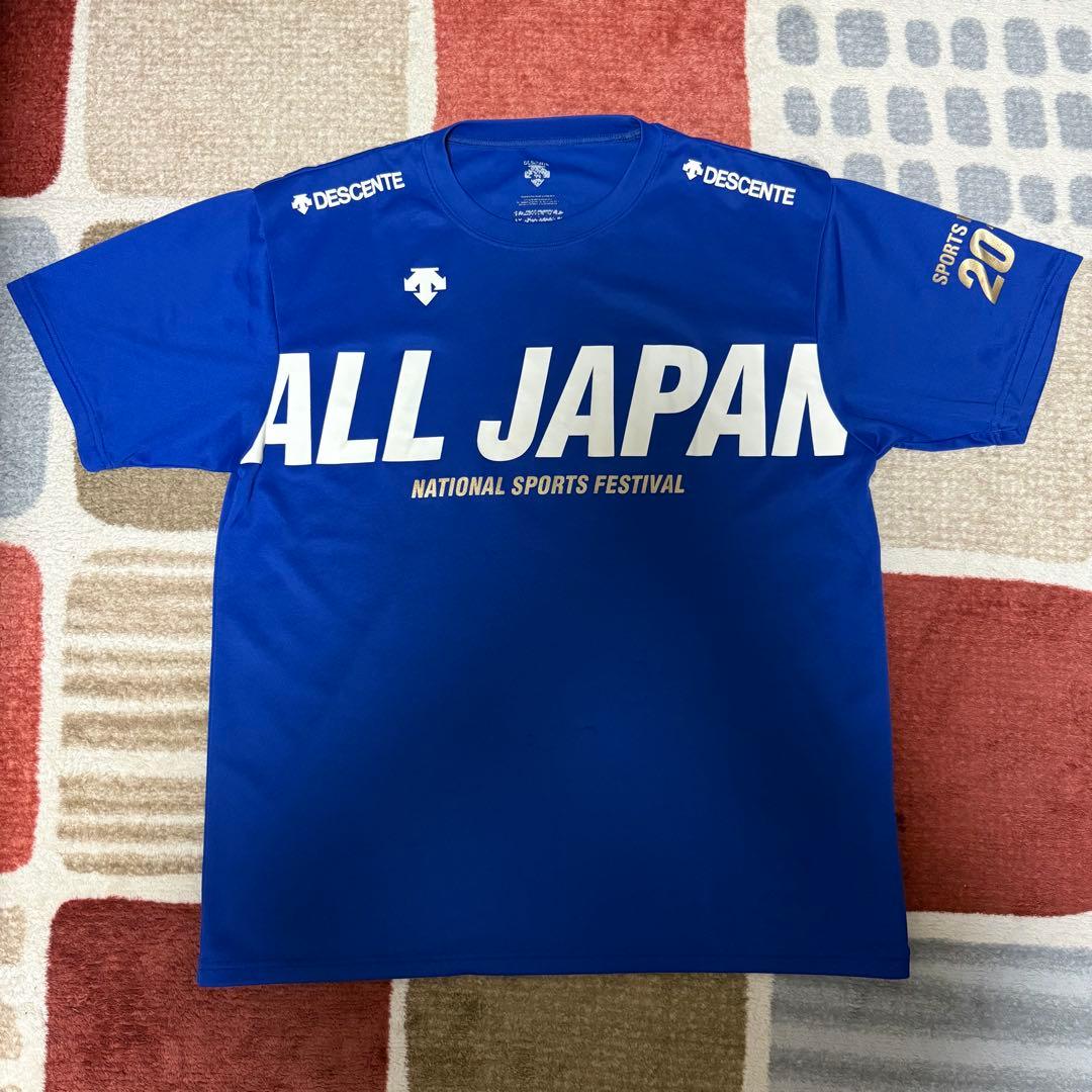 【極美品】ALLJAPAN 国体 デサント シャツ Oサイズ