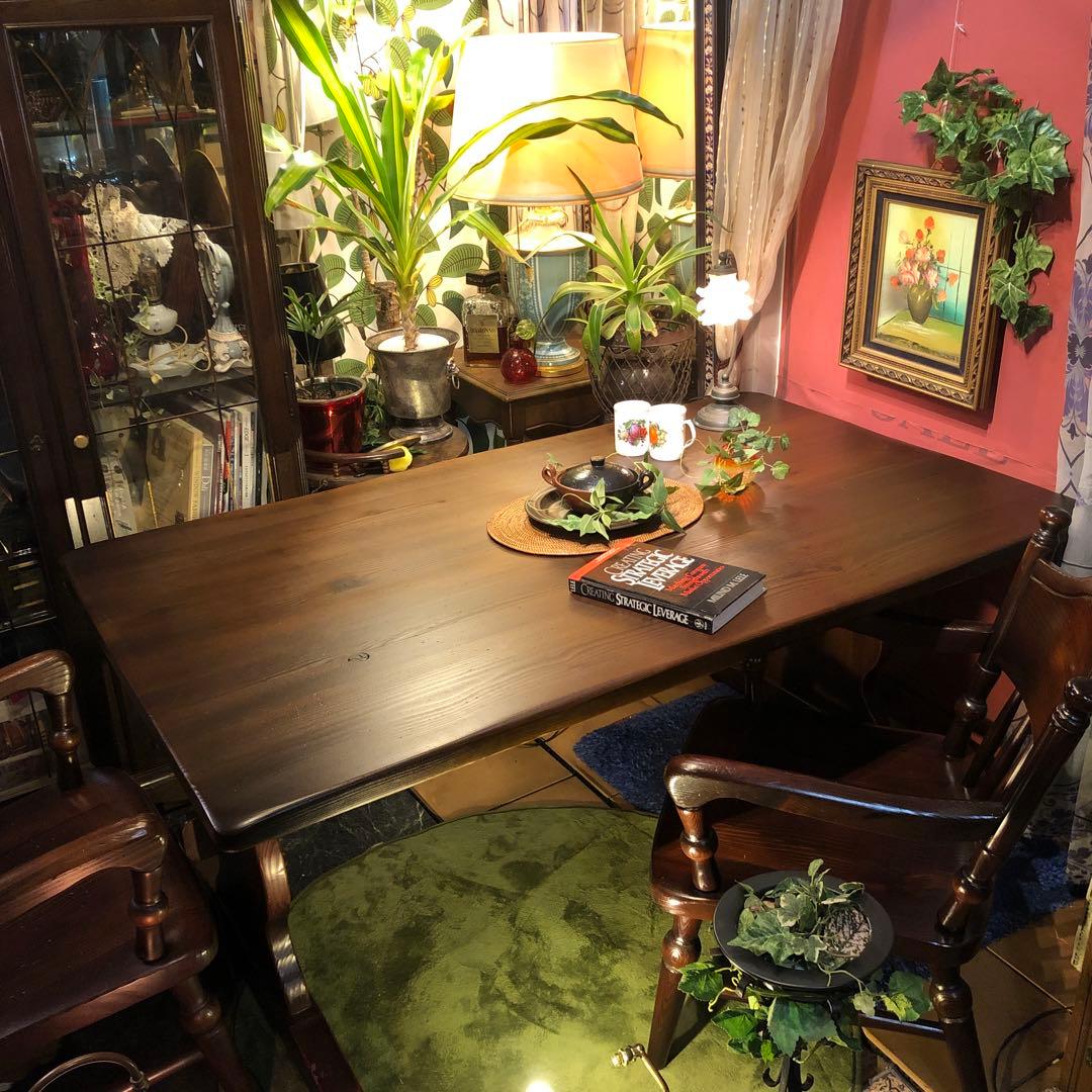 ヴィンテージ 飛騨産業 FRONTIER フロンティア ダイニングテーブル