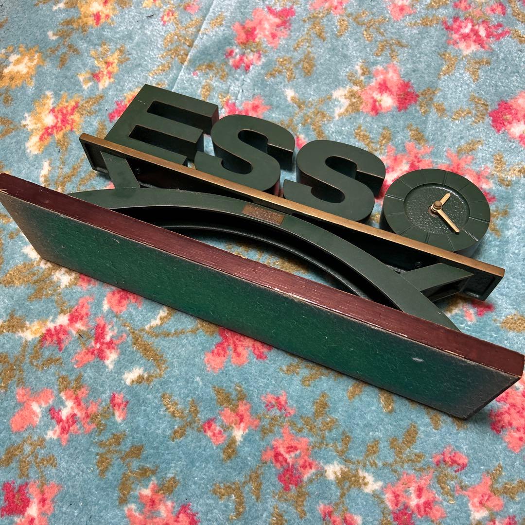 激レア エッソ ESSO 置き時計 契約20年記念 ENEOS エネオス