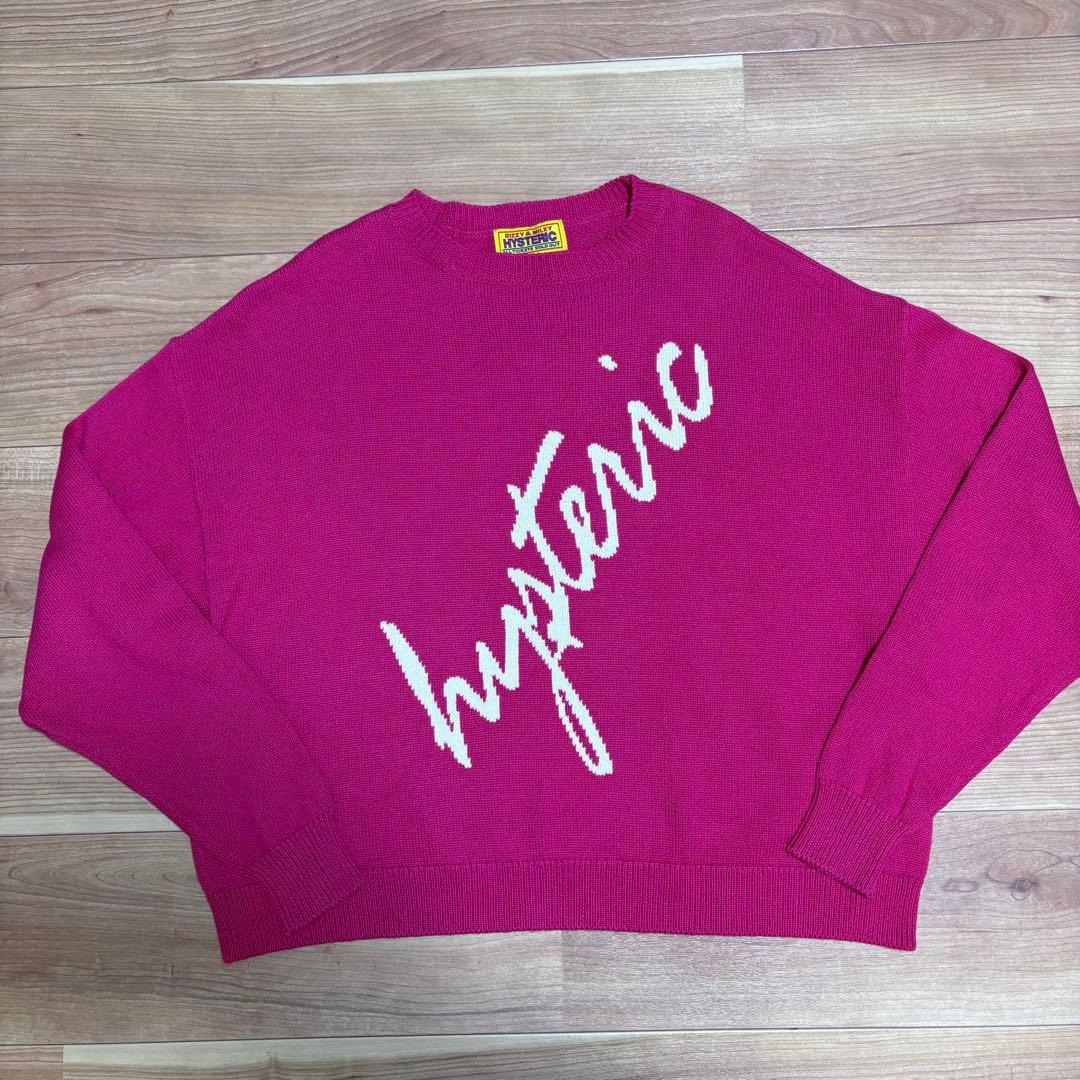 HYSTERIC GLAMOUR ヒステリックグラマー　ロゴニット　セーター