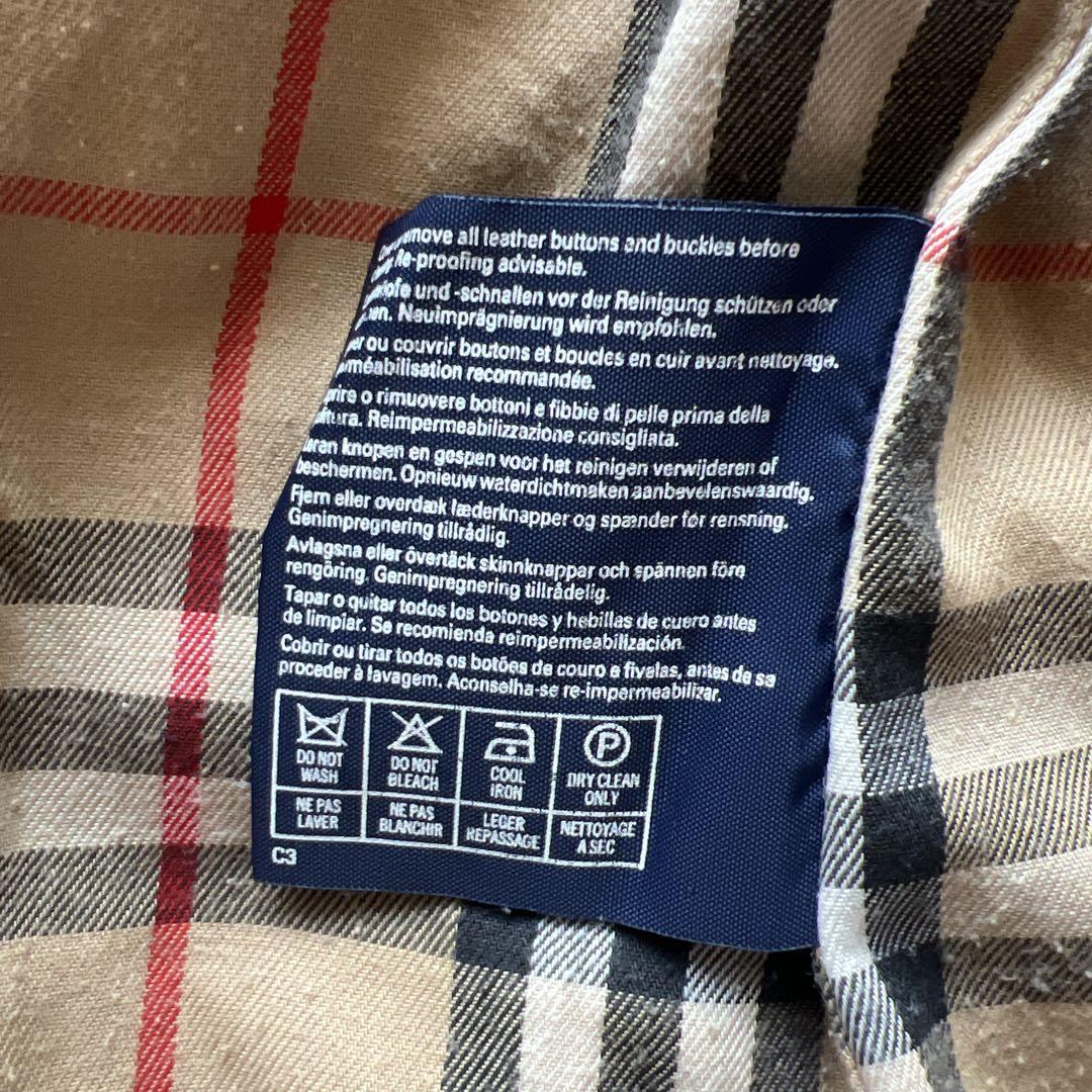 「美品」バーバリー　トレンチコート L〜XL ベージュ　ノバチェック　チェスター