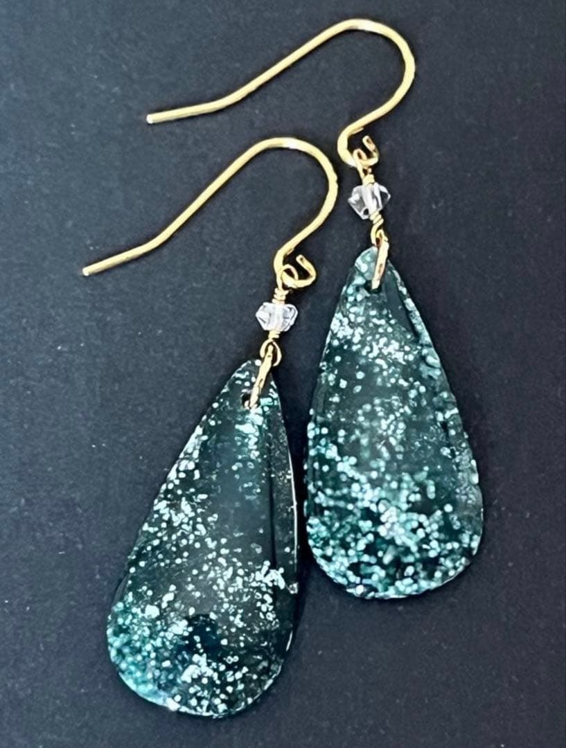 maumaumau 　14kgf レッドモスアゲートピアス