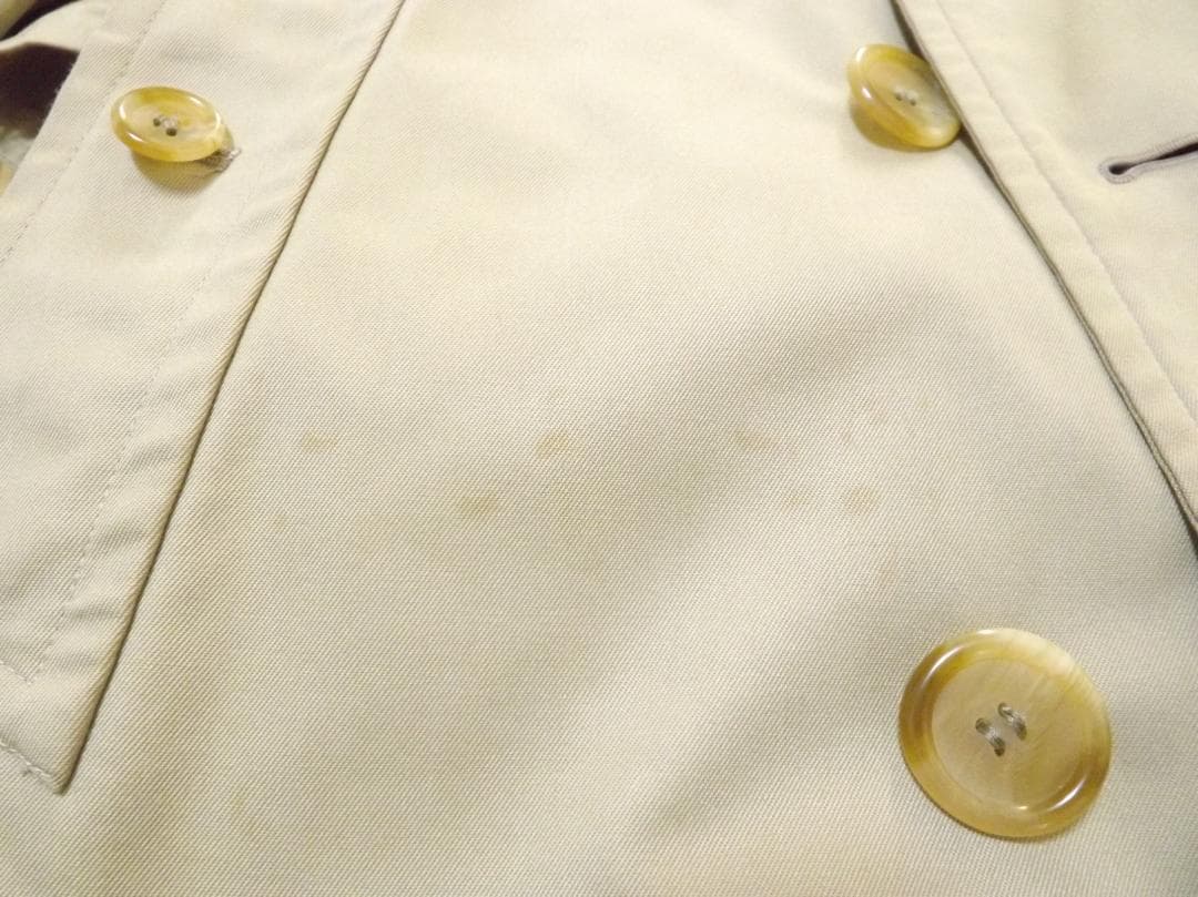 バーバリー　イギリス製　裏地チェック　ライナー付き　トレンチコート メンズ