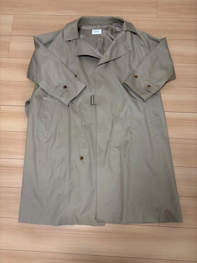 CIOTA スビンコットン ギャバジン タイロッケンコート