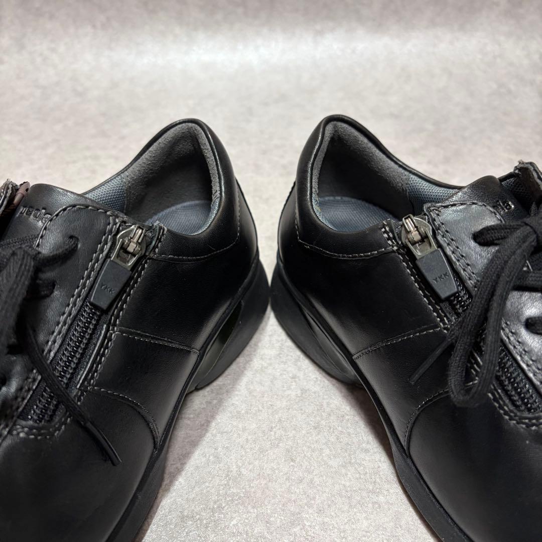 新品未使用⭐︎ペダラ アシックス スニーカー サイドジップ ブラック 24cm