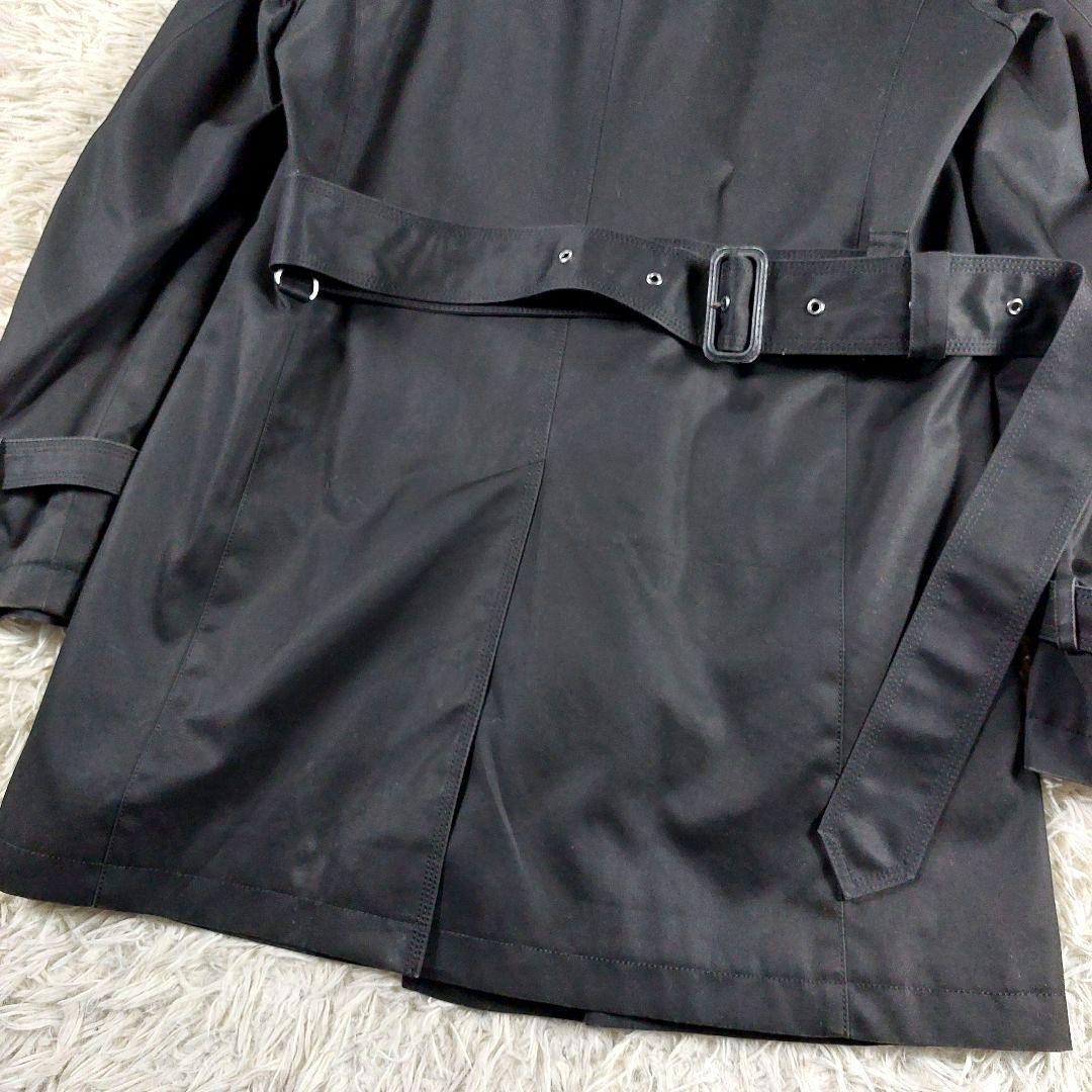 美品 バーバリーブラックレーベル キルティングライナー チェック柄トレンチコート