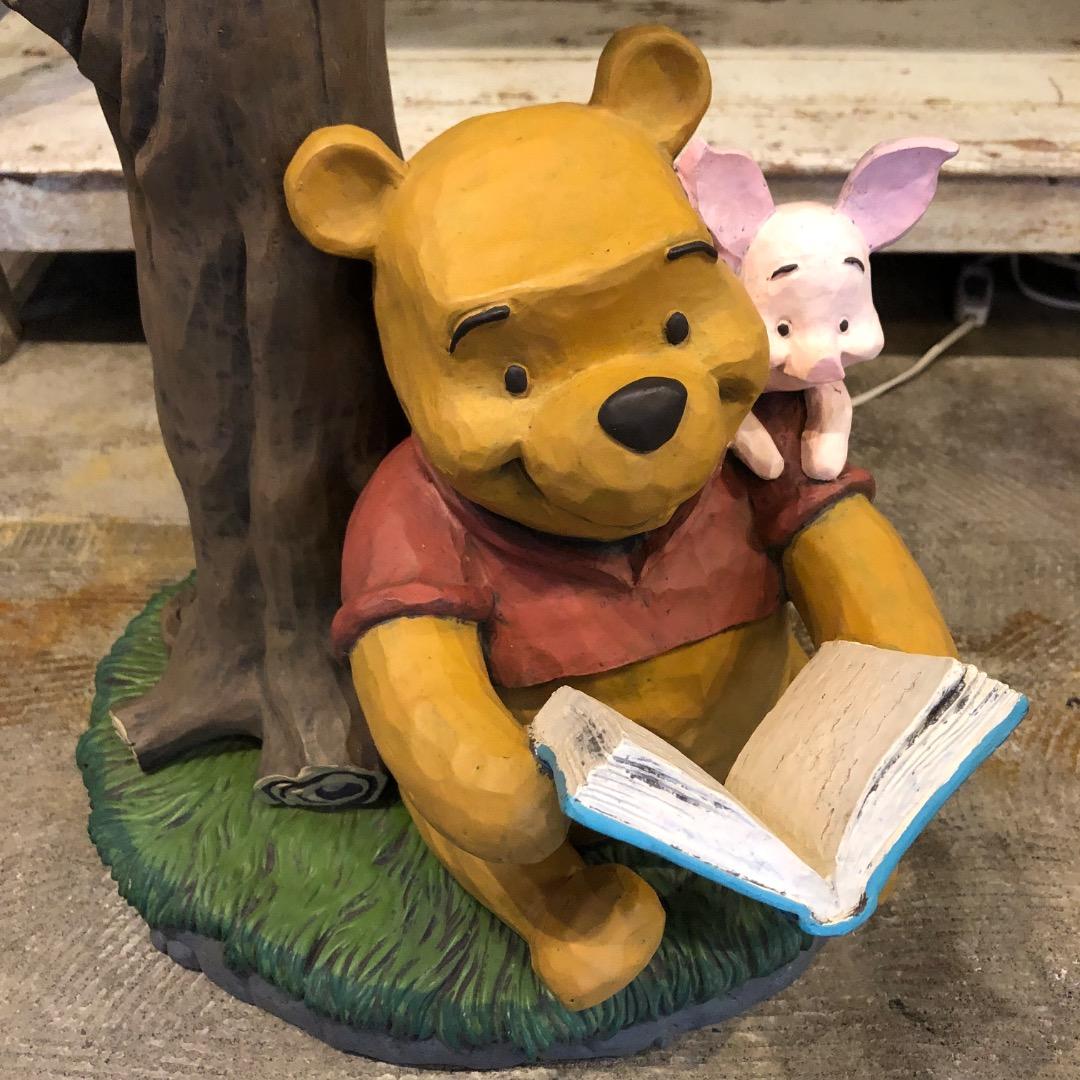 【Disney】プーさん ピグレット　陶磁器　スタンドライト　照明　キャラクター