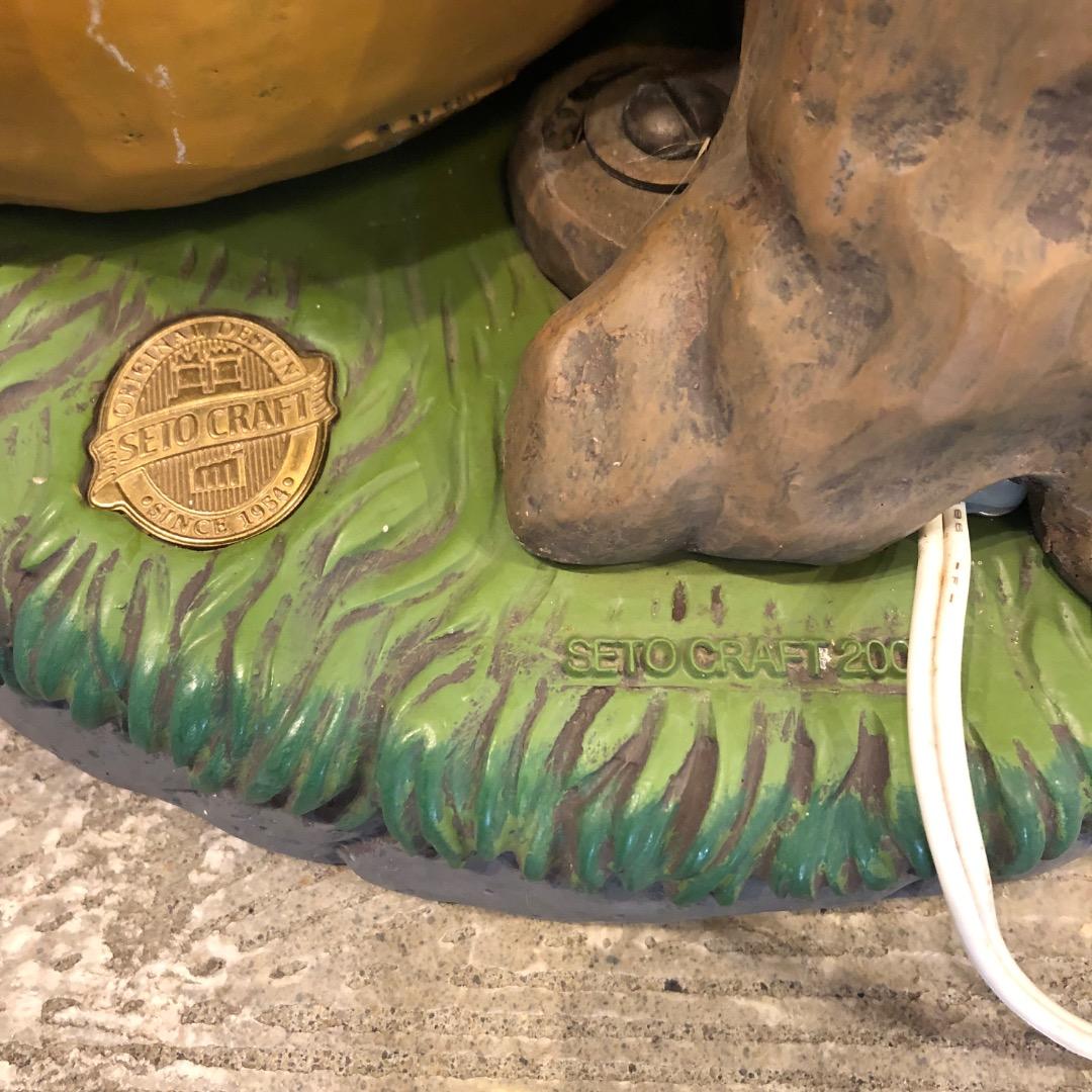 【Disney】プーさん ピグレット　陶磁器　スタンドライト　照明　キャラクター