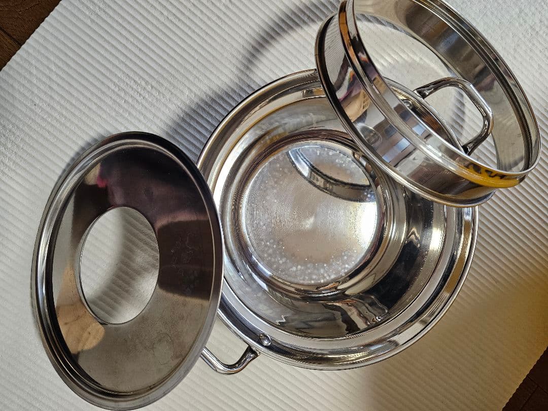 せいろ 2段 蒸し鍋セット 蒸篭 竹 21cm 取り外せるすのこ 乾かしやすい